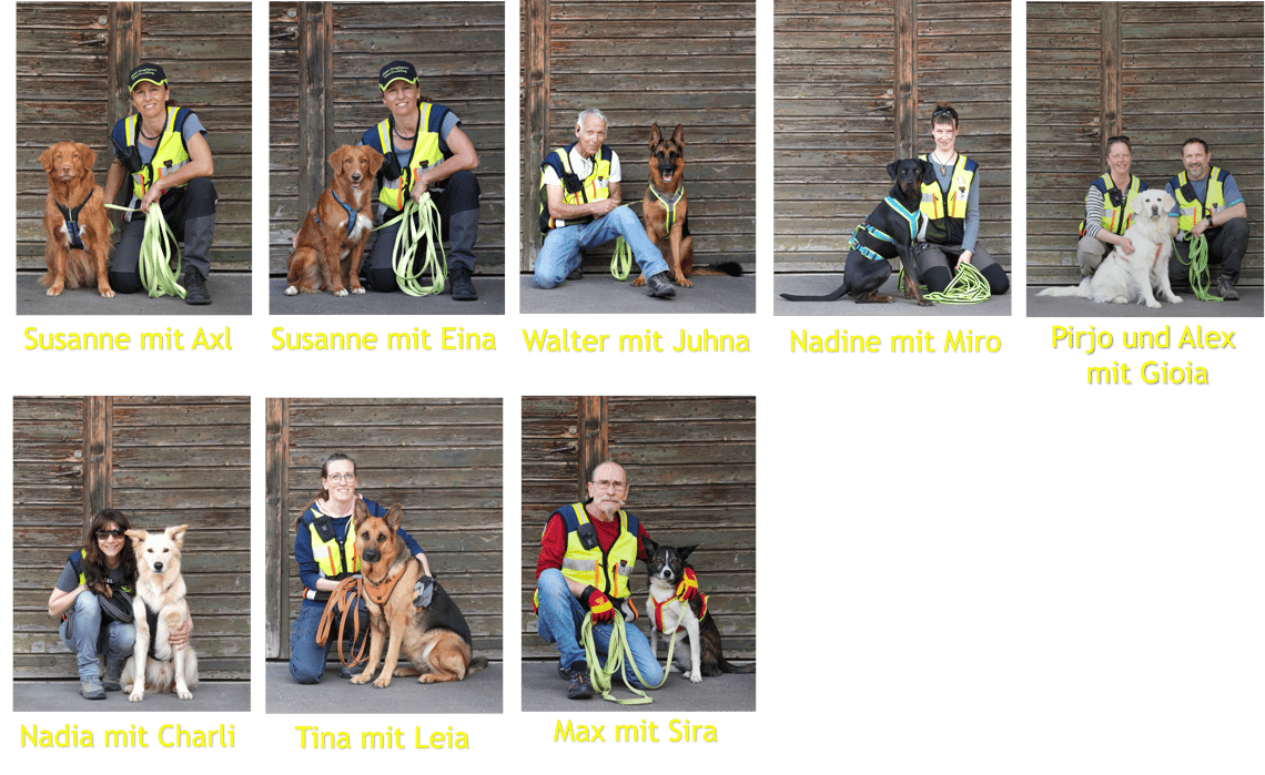 Das Team der Tiersuch-Staffel